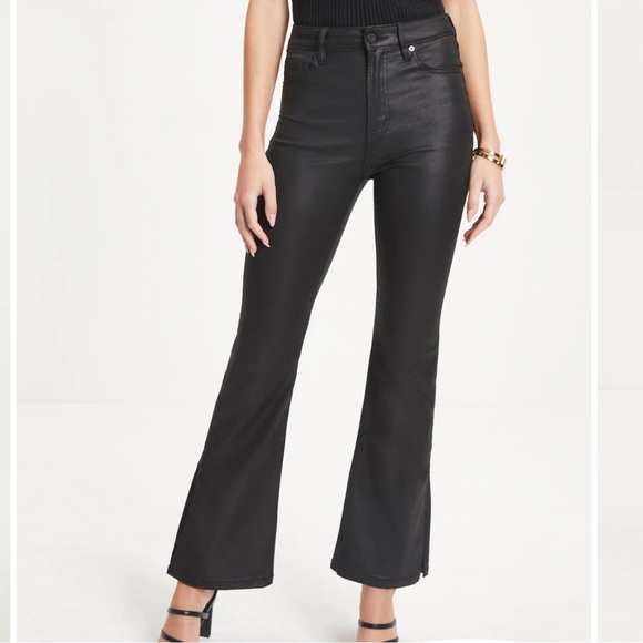 Wednesday high rise coated bootcut-black NWT - Picture 7 of 7